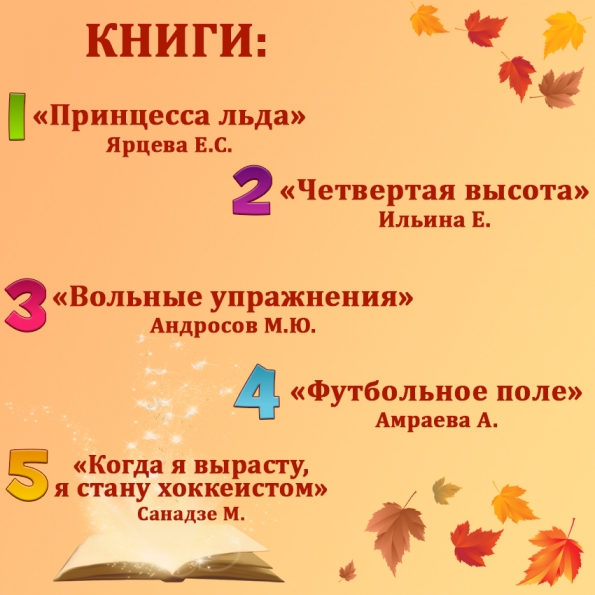 Осень – прекрасное время года для чтения книг